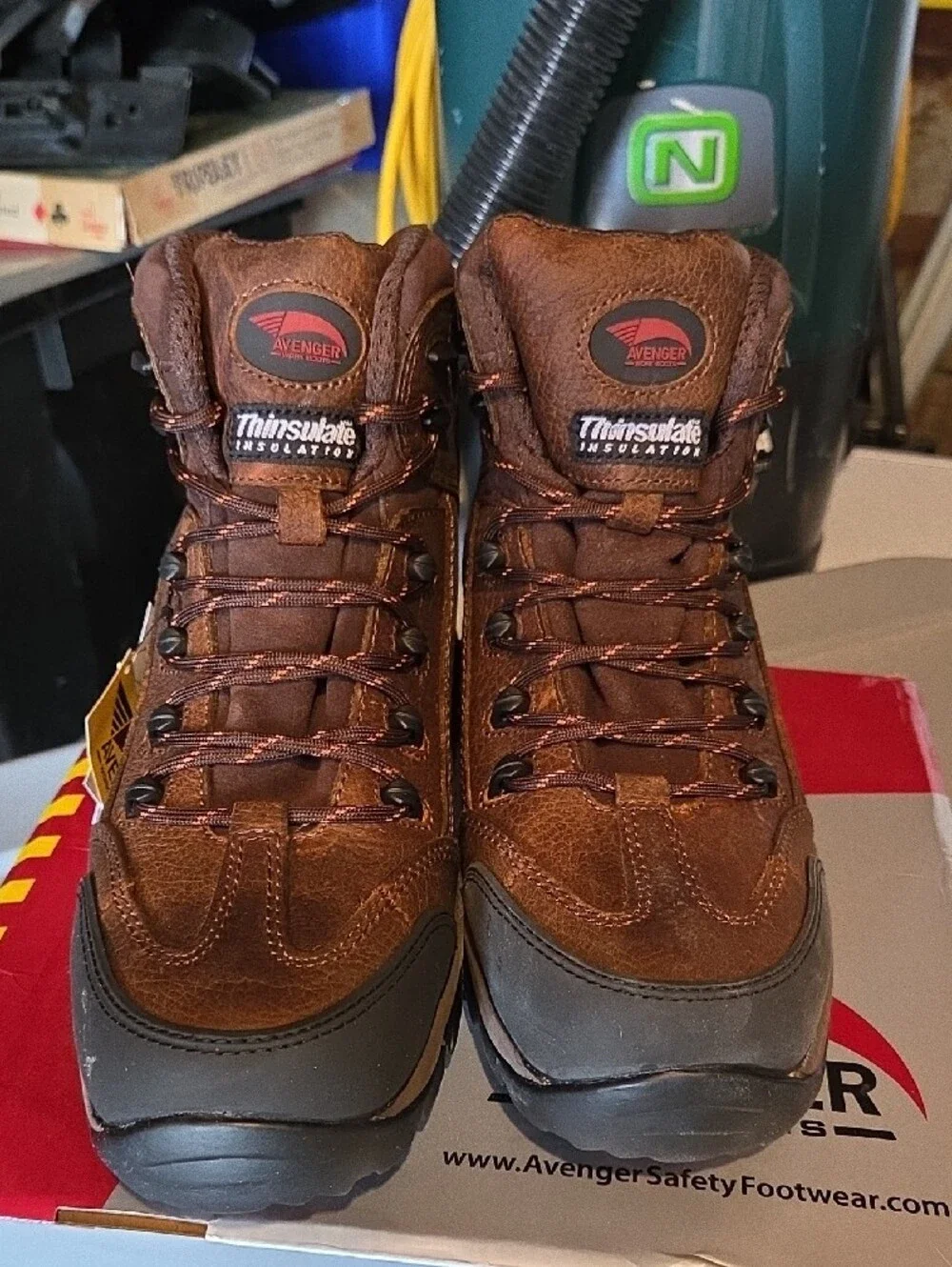 Avenger Brown Men’s Waterproof Leather Work Boots